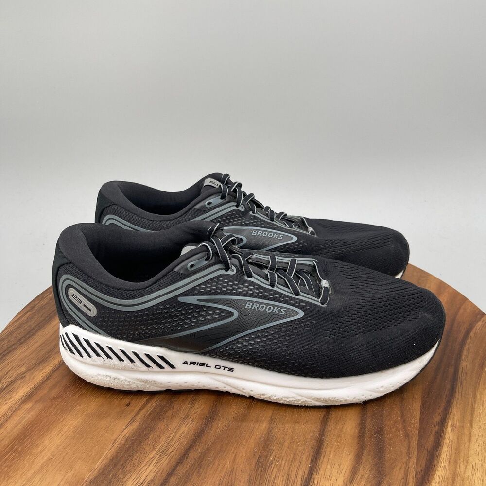 Brooks Ariel GTS 23 Shoes Womens Size 12 2E Black Running Comfort Walking Gym
